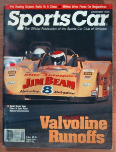 SPORTS CAR 1989 DEC - VALVOLINE RUNOFFS, SUE ROETHEL